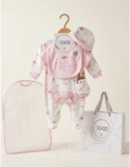 Set cadou 5 piese, little princess, roz