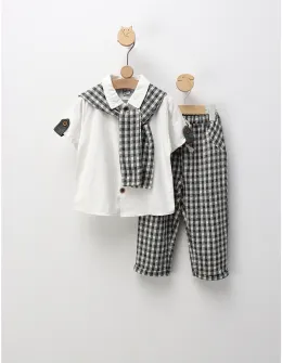 Set lejer de vara, Fashion Style, alb-gri