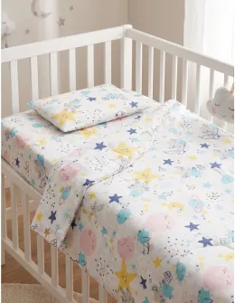 Set lenjerie patut 3 piese Galaxy crem
