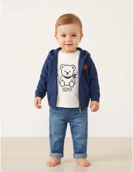 Set premium Nowa Bear Kids, albastru