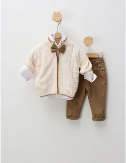 Set premium Nowa Kids Style, ecru-bej