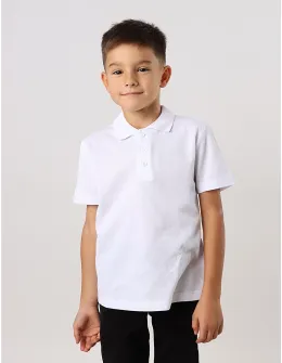 Tricou pentru copii POLO Molet, alb