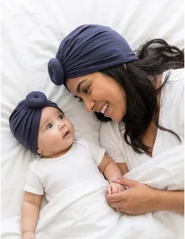 Turban MAMA-COPIL bleumarin M6
