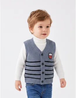 Vesta acrilic Fabian, model albastru