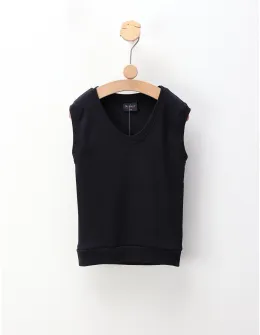 Vesta pentru scoala, model bleumarin