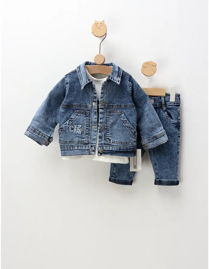 Compleu blug, Forever Denim, cu albastru picture - 2