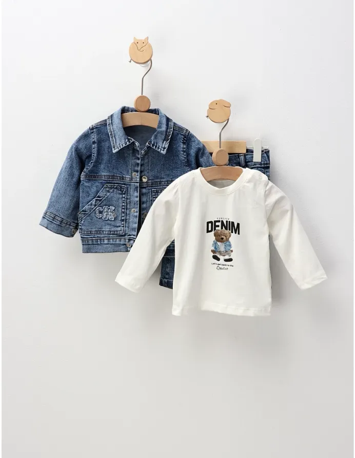Compleu blug, Forever Denim, cu albastru picture - 3