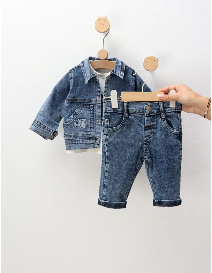 Compleu blug, Forever Denim, cu albastru picture - 6