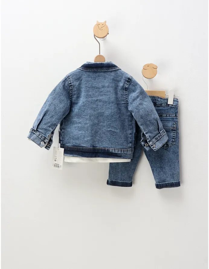 Compleu blug, Forever Denim, cu albastru picture - 7