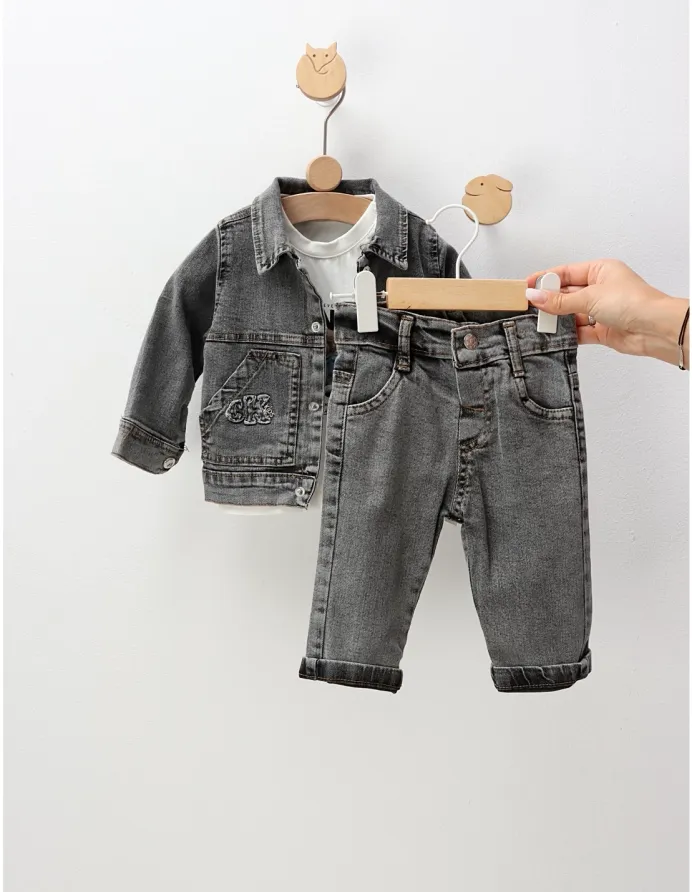 Compleu blug, Forever Denim, cu negru picture - 6