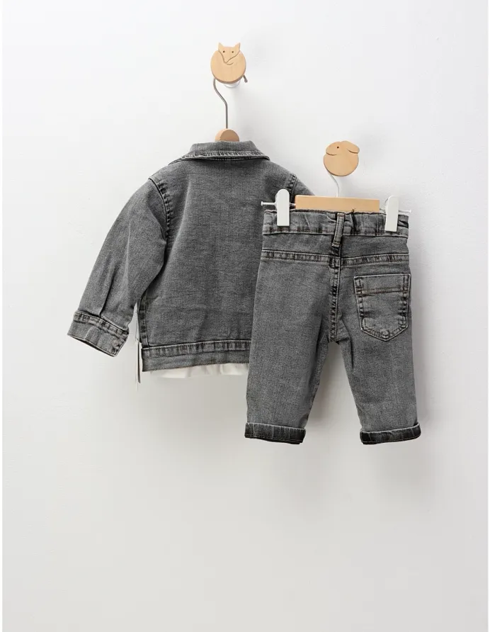 Compleu blug, Forever Denim, cu negru picture - 7