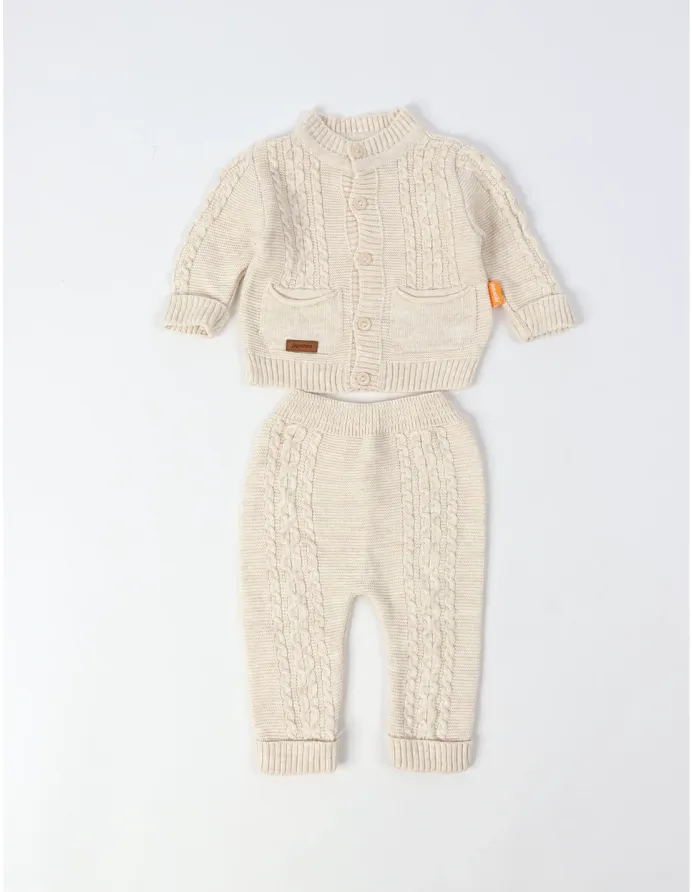 Compleu croset acrilic Alin, crem picture - 3