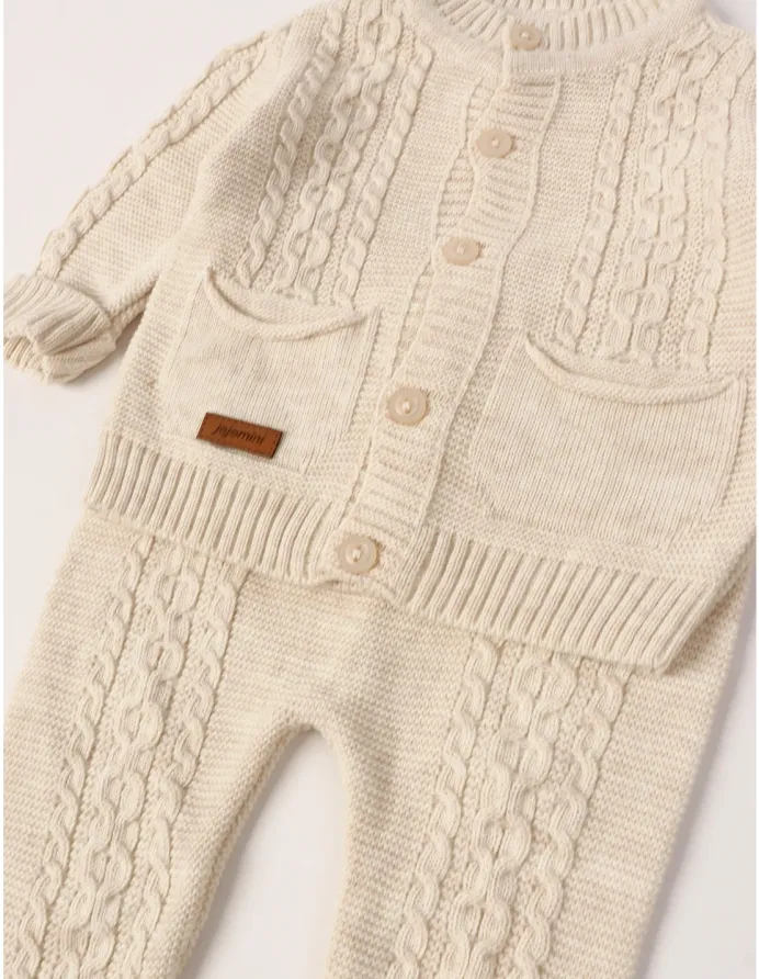 Compleu croset acrilic Alin, crem picture - 5