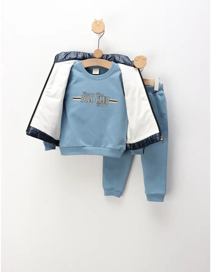 Compleu cu vesta, Born To Play, albastru picture - 6