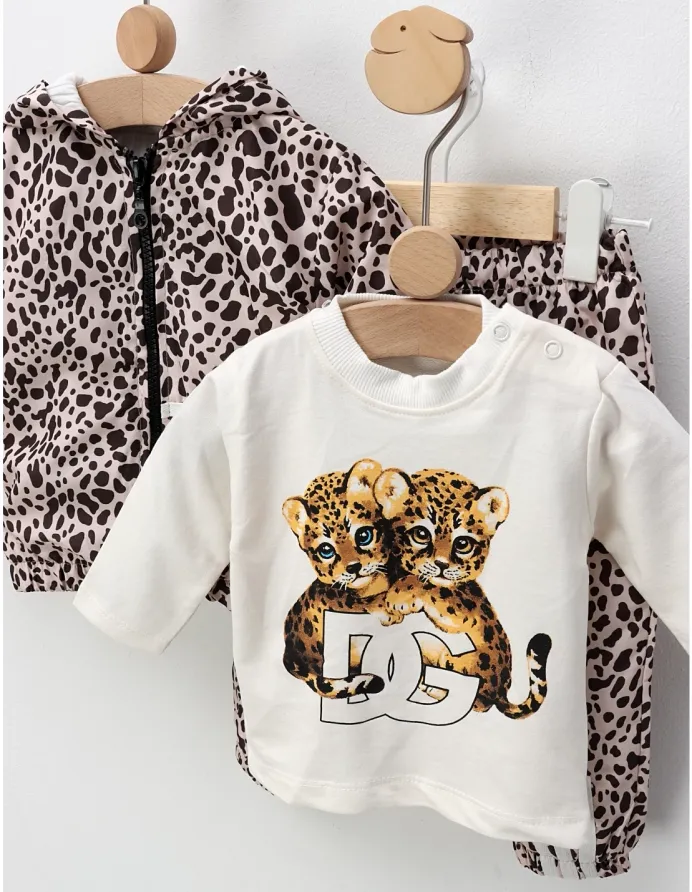 Compleu Two Leopard Cub, crem-negru picture - 8