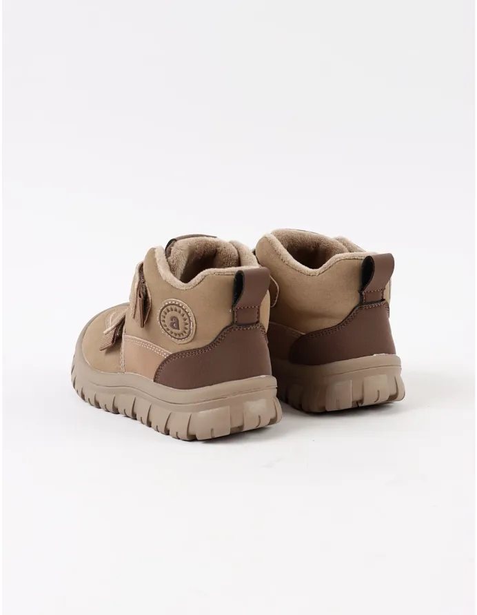 Ghete captusite copii Apawwa-velcro, maro picture - 4