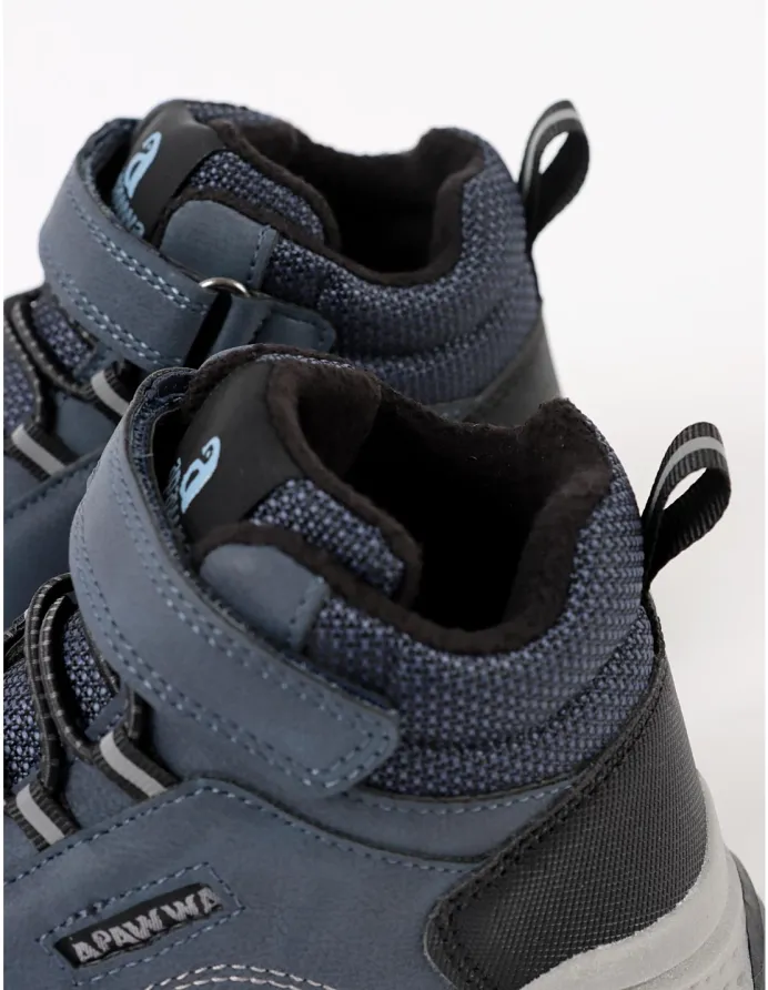 Ghete sport baieti captusite bleumarin picture - 4