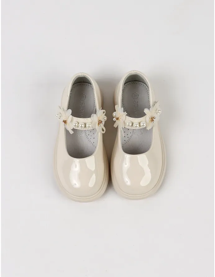 Pantofi perle Olivia bej picture - 2