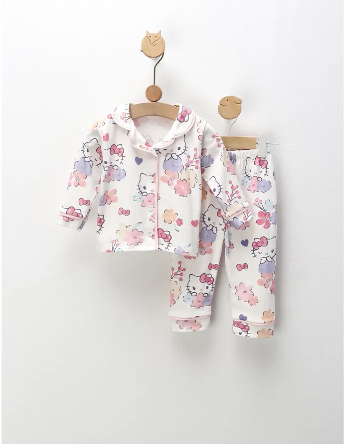 Pijama imprimata Hello Kitty, cu roz picture - 2