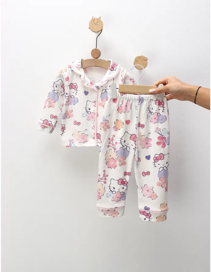 Pijama imprimata Hello Kitty, cu roz picture - 4