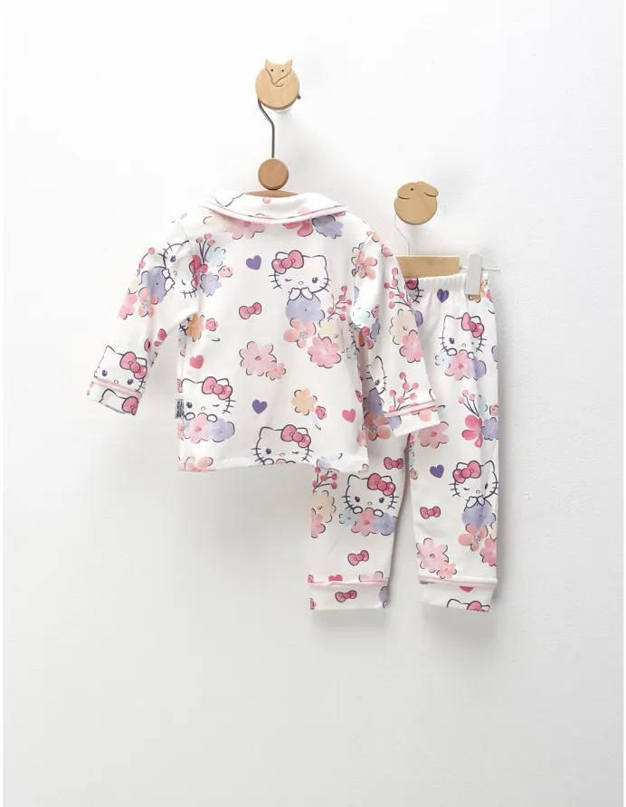 Pijama imprimata Hello Kitty, cu roz picture - 5