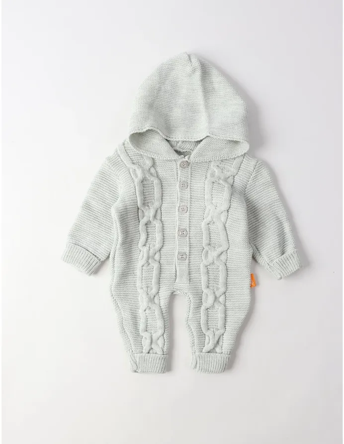 Salopeta cu gluga, Croset Kids, gri picture - 2