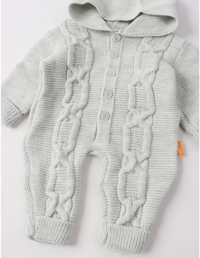 Salopeta cu gluga, Croset Kids, gri picture - 4