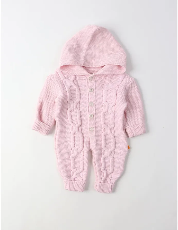 Salopeta cu gluga, Croset Kids, roz picture - 2