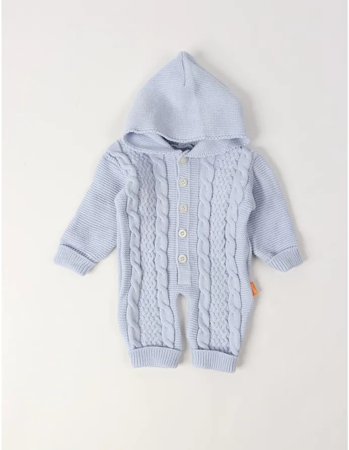 Salopeta cu gluga, Crosetel We Wear, blue picture - 2