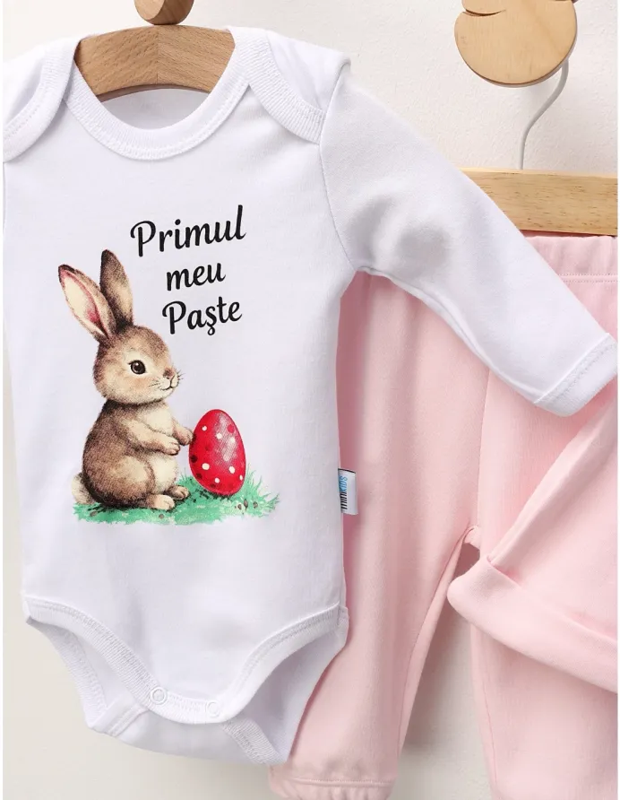 Set 3 piese Minikids, Primul Meu Paste, roz picture - 5