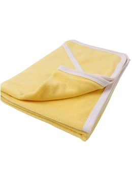 Prosop cu gluga pufos bebelusi galben