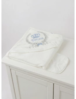 Prosop de baie, Prince, alb-albastru