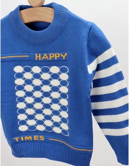 Pulover baietei HAPPY albastru