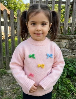 Pulover Mohair Eleanora, roz