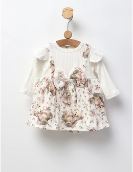 Rochita Anabella Bear, alb-multicolor