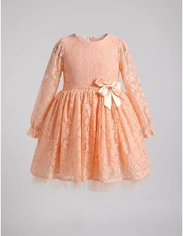 Rochita cu dantela Sandy, corai