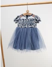 Rochita cu tulle Carla, model albastru picture - 2