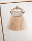 Rochita cu tulle Carla, model bej picture - 2