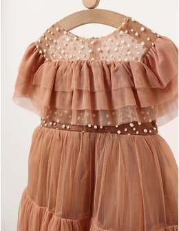 Rochita cu tulle Daria, model bej