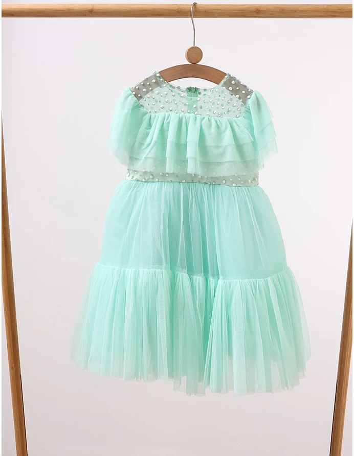 Rochita cu tulle Daria, model verde picture - 3