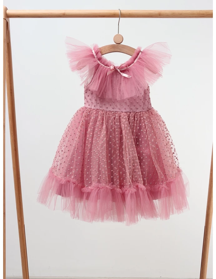 Rochita cu tulle Mandy, roz picture - 3