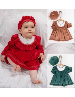 Rochita imperiala catifelata cu bascuta rosie 2