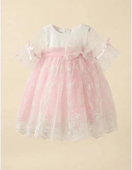 Rochita premium Elisha, cu roz