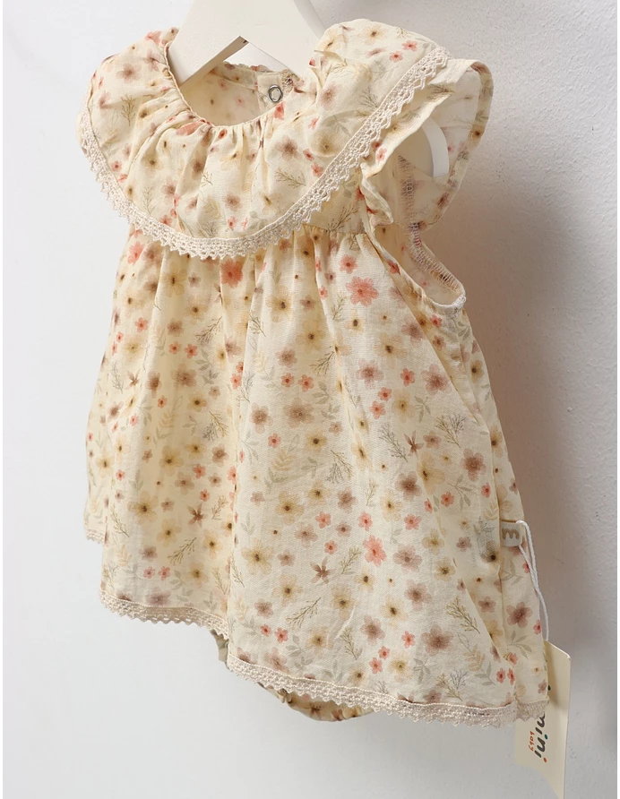 Rochita stil body, cu bentita, Anel, crem picture - 3