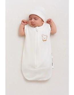 Sac de dormit Sleepy Bear, alb