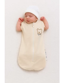 Sac de dormit Sleepy Bear, crem