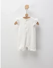 Salopeta Baby Girls Ducks, cu alb picture - 3