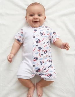 Salopeta bebe, imprimata airplane boy