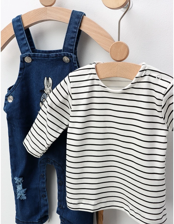 Salopeta blug+bluza, Peter Rabbit, albastru picture - 4