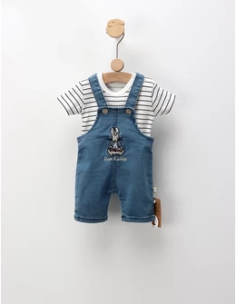 Salopeta blug+bluza, Peter Rabbit, MS, albastru